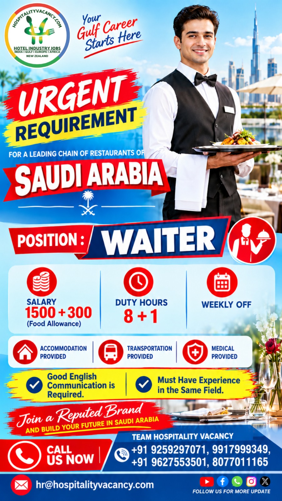 Saudi Arabia - Waiter
