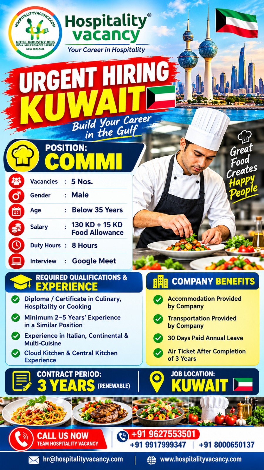 Recruitment poster for Kuwait - Com in United Arab Emirates (Dubai / Abu Dhabi)