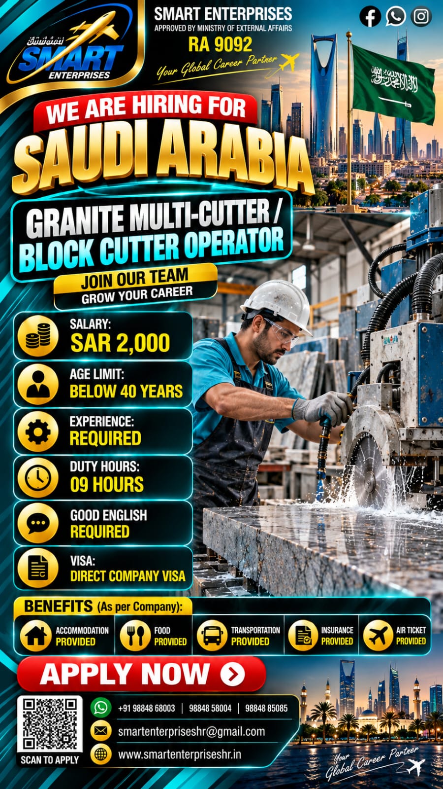 GRANITE MULTI-CUTTER / BLOCK CUTTER OPERATOR