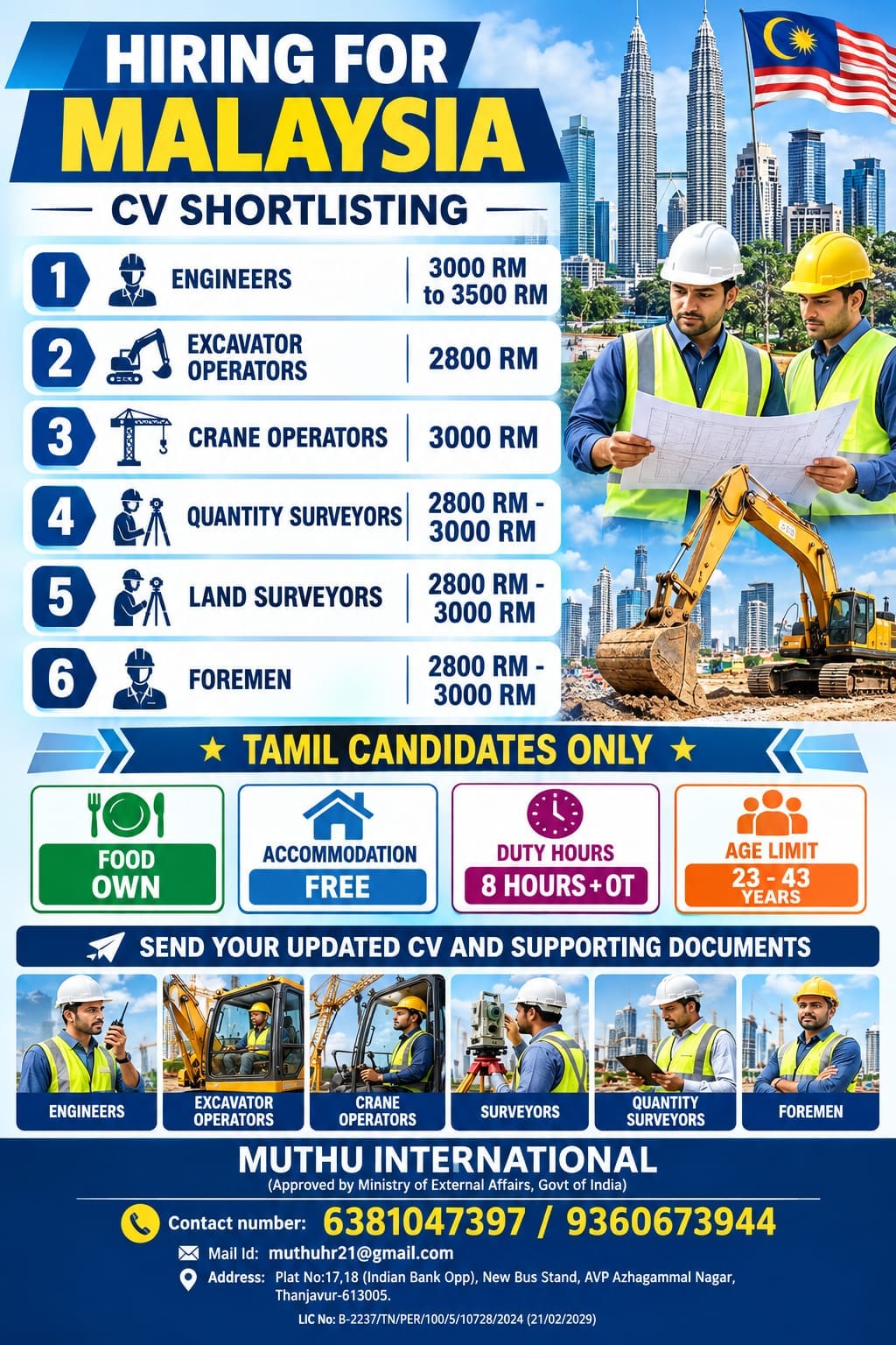 Malaysia - Engineers Operators & Surveyors